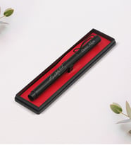 BK Gift Kişiye Özel Atatürk İmzalı Siyah Metal Roller Kalem