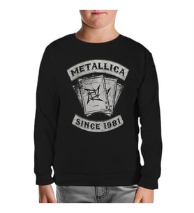 Metallica - Since 1981 Siyah Çocuk Sweatshirt