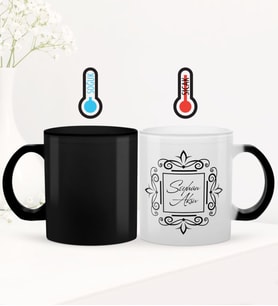 BK Gift Kişiye Özel İsimli Sihirli Cam Kupa Bardak - 1