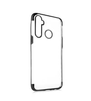 Realme 6İ Kılıf Zore Dört Köşeli Lazer Silikon Kılıf (Siyah)