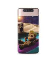 Baby Groot Tasarım Süper Şeffaf Silikon Telefon Kılıfı Samsung A80