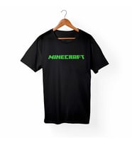 Minecraft Siyah Tişört