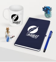 BK Gift Kişiye Özel Avukat Temalı Lacivert Defter Kalem Kupa Seti - 12 (Model 1)