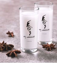 BK Gift Kişiye Özel Renkli Baskılı Atatürk Temalı İkili Rakı Bardağı Seti-22 (Beyaz)