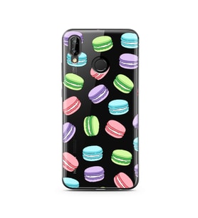 Macaron Tasarımlı Süper Şeffaf Silikon Telefon Kılıfı Huawei P20 Lite  