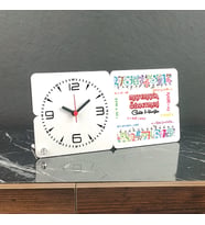 Matematik Öğretmenine Hediye Ahşap Masa Saati