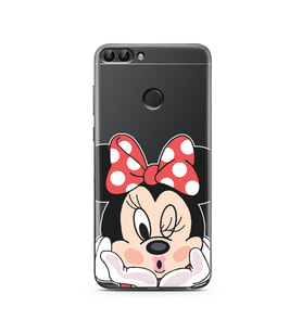 Minne Tasarımlı Süper Şeffaf Silikon Telefon Kılıfı Huawei P Smart 