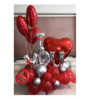 I Love You Konsept Balon Buket Aranjman