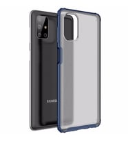 Microsonic Samsung Galaxy M51 Kılıf Frosted Frame Lacivert