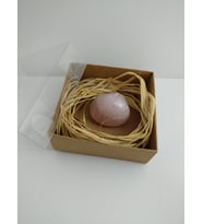 PEMBE KUVARS TAŞI BİBLO/ HAM DOĞALTAŞ BİBLO (40-45 gr)