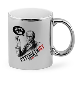 BK Gift Kişiye Özel Mesleki Psikiyatrist Krom Kupa Bardak  5