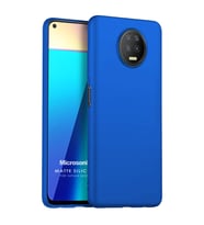 Microsonic Matte Silicone Infinix Note 7 Kılıf Mavi