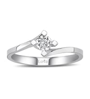 Lova 0,30 Karat Efektli Pırlanta Tektaş Yüzük - 1070093