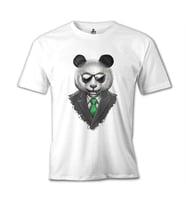 Panda - Bamboo Beyaz Erkek Tshirt