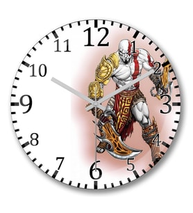 Kratos Duvar Saati Bombeli Gercek Cam