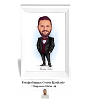 Kişiye Özel İsimli Karikatür 20x30 cm Fotoğraf Çerçevesi