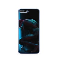 Örümcek Adam Tasarım Süper Şeffaf Silikon Telefon Kılıfı Huawei Y6 2018