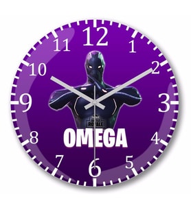 Fortnite Omega Duvar Saati Bombeli Gercek Cam