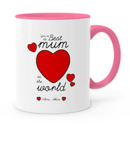 BK Gift Kişiye Özel En İyi Anne Pembe Kupa Bardak  8