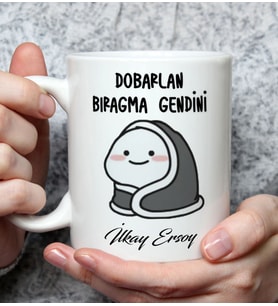 8 Mart Kadınlar Günü Hediyesi Kişiye Özel Dobarlan Bıragma Gendini Kupa Bardak (Beyaz)