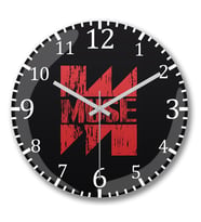Muse 2 Duvar Saati Bombeli Gercek Cam
