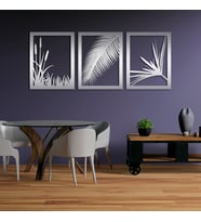 Lazer Kesim Pleksi Silver Tablo (Gümüş)