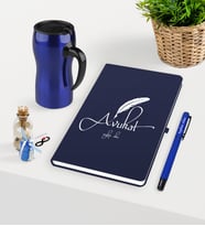 BK Gift Kişiye Özel Avukat Temalı Lacivert Defter Kalem ve Termos Mug Seti - 6 (Model 1)