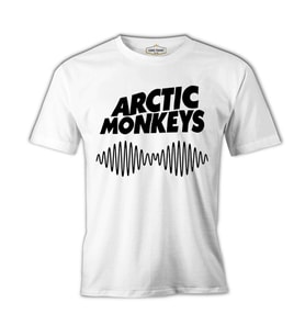 Arctic Monkeys 2 Beyaz Erkek Tshirt