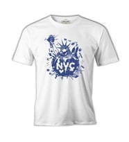 New York - Özgürlük Anıtı Beyaz Erkek Tshirt