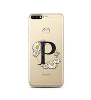 Papatya Harf Tasarım Süper Şeffaf Silikon Telefon Kılıfı Huawei Honor 7c-Y7 (201