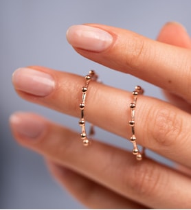 Mode Silver Rose gold toplu halka küpe