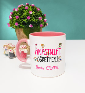 Anasınıfı Öğretmeni Kupa Bardak Pembe
