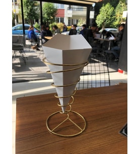 Bubble Waffle Kutusu (Beyaz-Krem)
