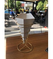 Bubble Waffle Kutusu (Beyaz-Krem)