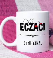 Eczacı Tasarımlı Kişiye Özel Eczacı Kupa Bardak