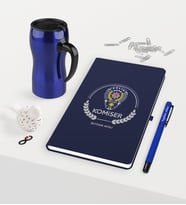 BK Gift Kişiye Özel Komiser Temalı Lacivert Defter Kalem Termos Mug Seti - 2 (Model 1)