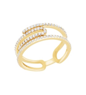 Diamond Line-Gülaylar Altın 14 Ayar Trend Yüzük