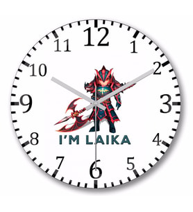 Laika Dragon  Knight  Fire  Summon Duvar Saati Bombeli Gercek Cam