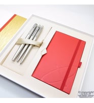 Parker Jotter Metal SS CT İsme Özel Multi Set - Defterli Büyük Kutusunda - Dolma Kalem + Tükenmez Kalem + 05 Versatil Kalem  Hediyelik Kalem