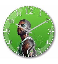 Kyrie irving   Kyrie Irving Duvar Saati Bombeli Gercek Cam