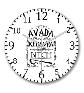 Harry Potter Avada Kedavra1 Duvar Saati Bombeli Gercek Cam