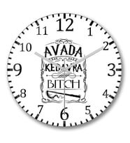 Harry Potter Avada Kedavra1 Duvar Saati Bombeli Gercek Cam