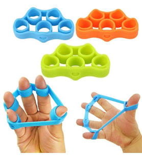 Silikon El Parmak Egzersiz Kuvvetlendirme Lastiği 3lü Set