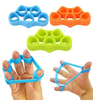 Silikon El Parmak Egzersiz Kuvvetlendirme Lastiği 3lü Set