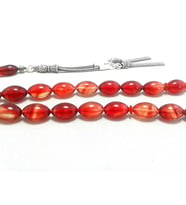 Ateş Kehribar Tesbih Kırmızı Renk (khr-10272)