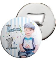 Gümüş Taçlı Konsept Açacaklı Magnet Kişiye Özel
