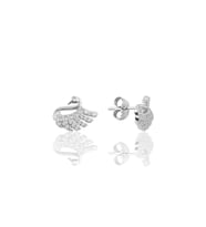 Söğütlü Silver Gümüş kuğu modeliküpe SGTL10075