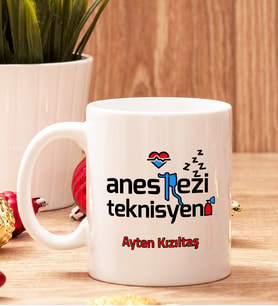 Anestezi Teknisyenine Hediye Beyaz Kupa Bardak