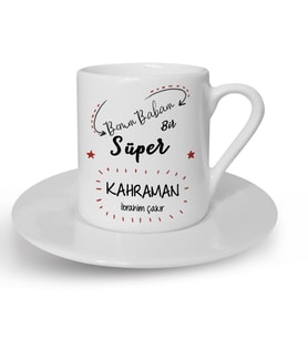 BK Gift Kişiye Özel Babalar Günü Temalı Türk Kahvesi Fincanı 17523