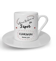 BK Gift Kişiye Özel Babalar Günü Temalı Türk Kahvesi Fincanı 17523